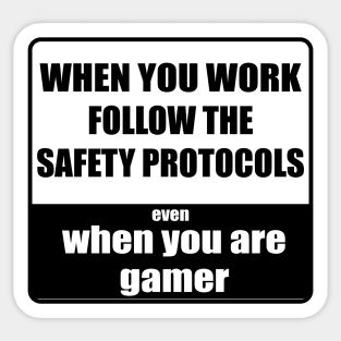 Safe gaming Sticker